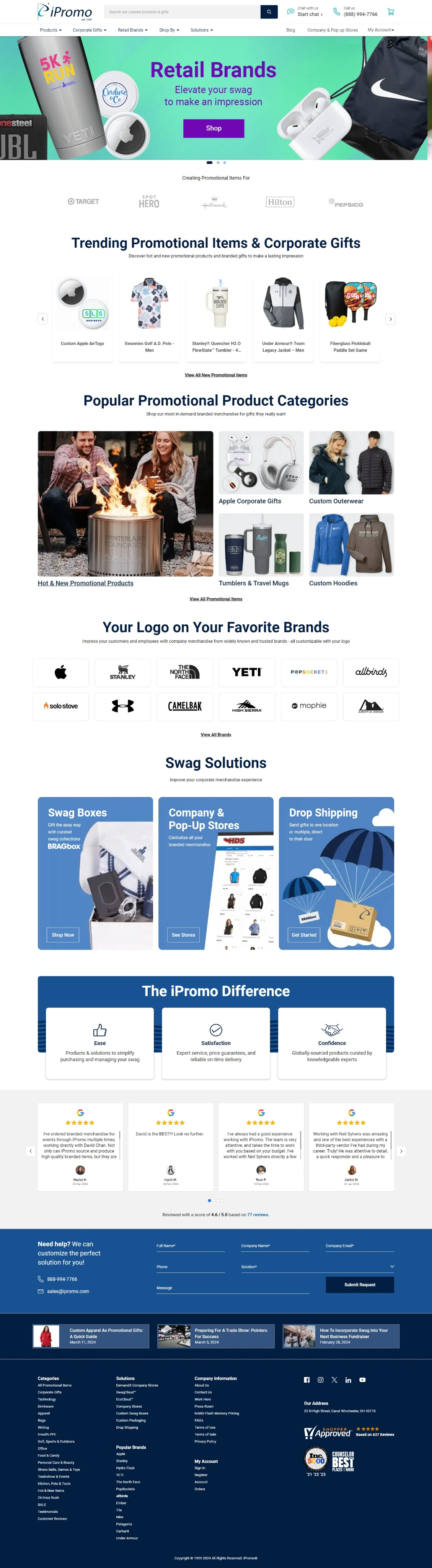 Website Before Redesign