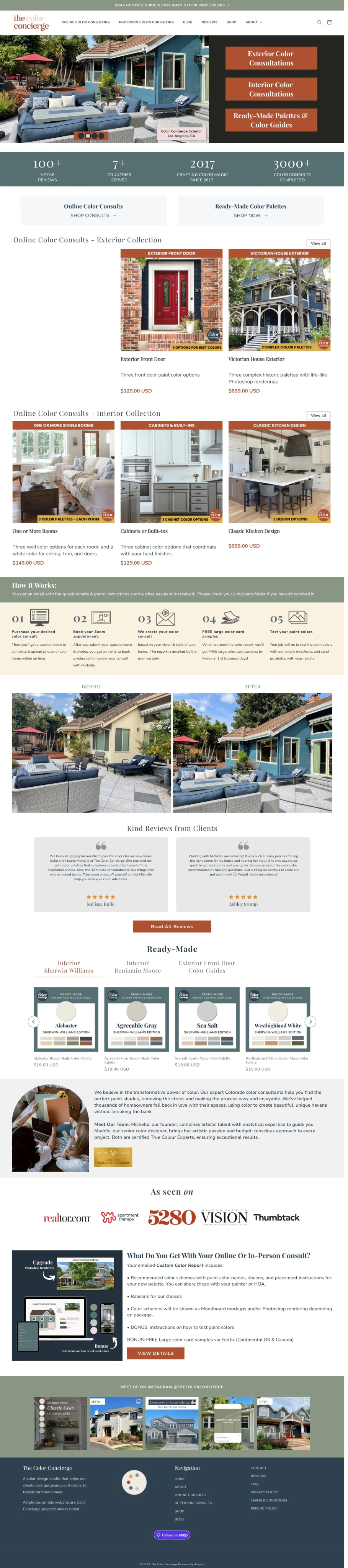 Website Before Redesign