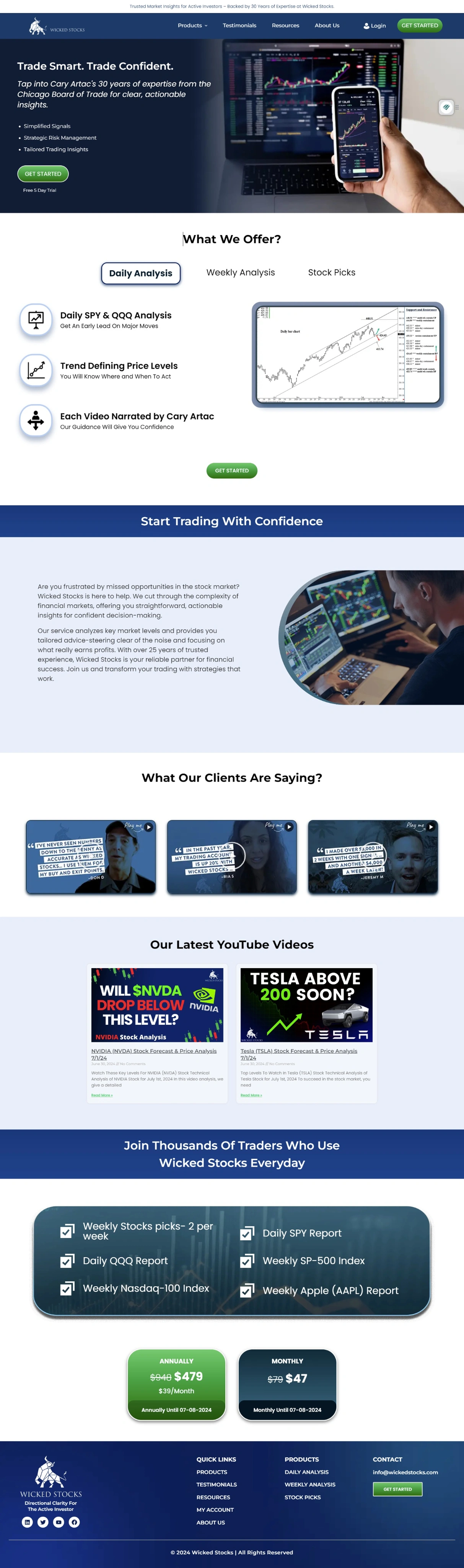 Website Before Redesign