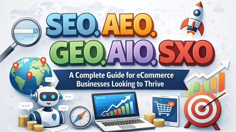 SEO, AEO, GEO, AIO, and SXO: A Complete Guide for eCommerce Businesses Looking to Thrive