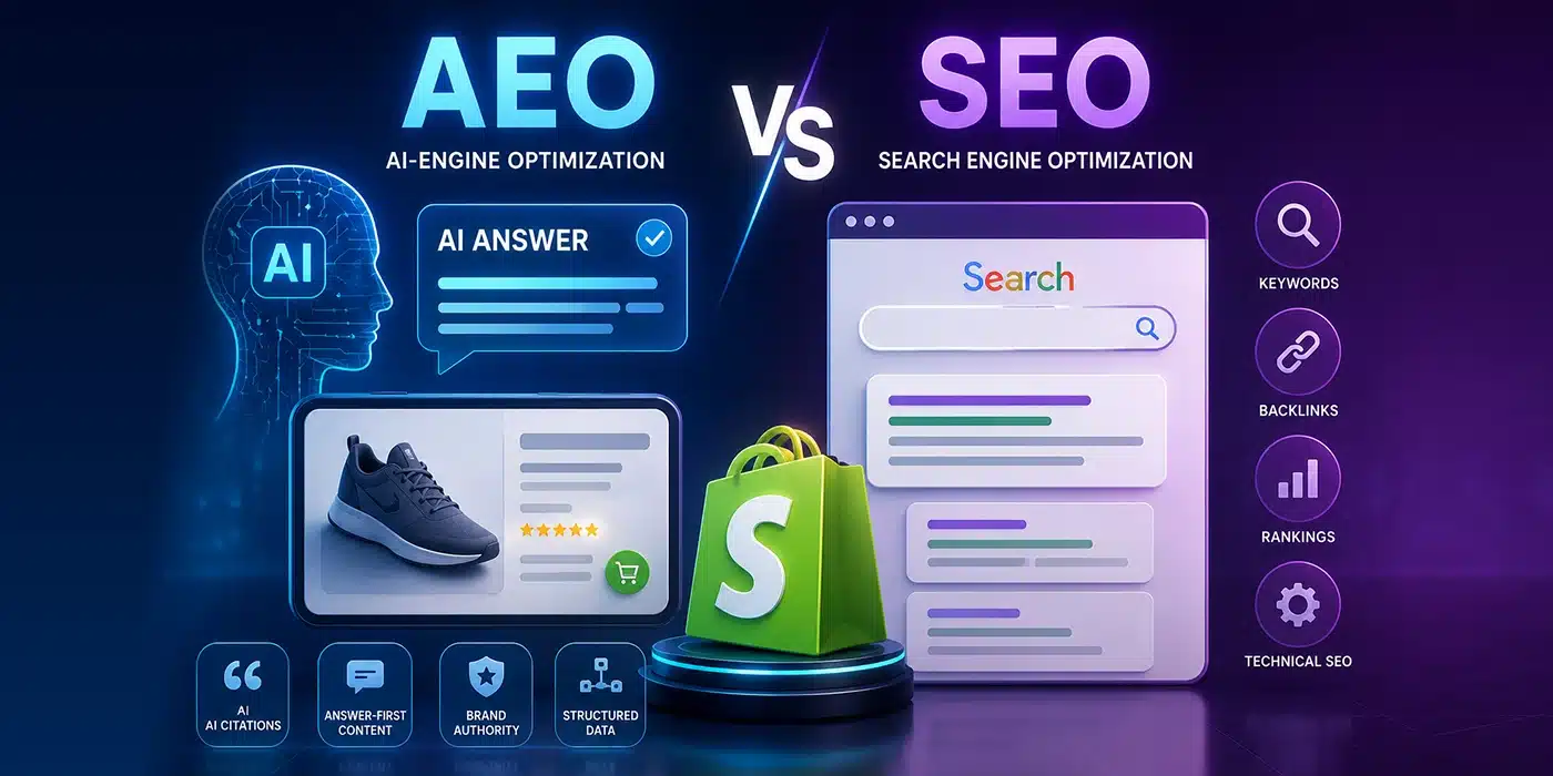 AEO vs SEO for Shopify